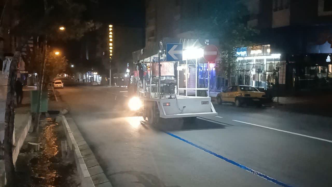 🔺 اجرای خط‌کشی‌های جدید در خیابانهای سبزوار