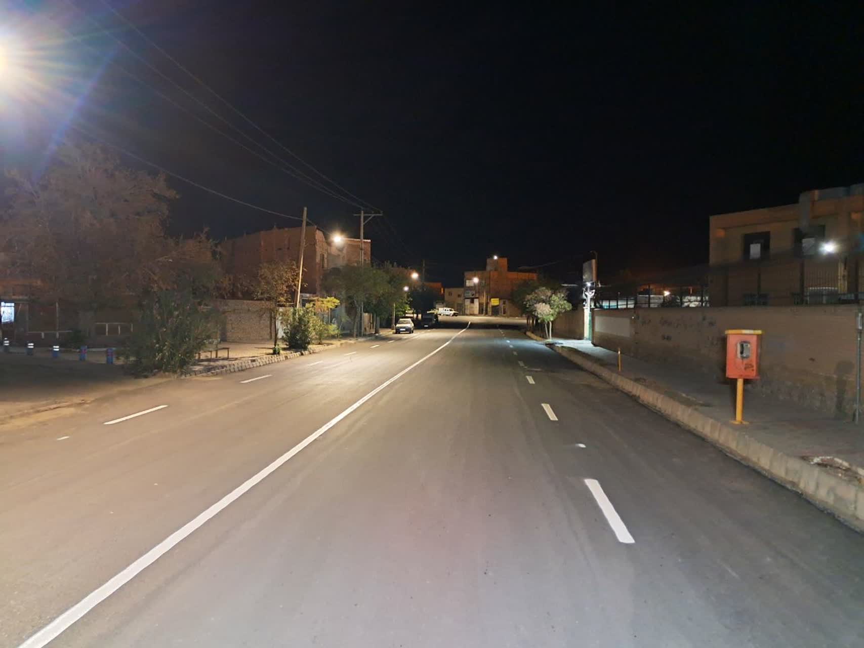 🔺 نونوار شدن خیابان بهار ، محقق ، خیابان پروانه و ارمغان از بلوار آزادگان تا پمپ بنزین صفار با اجرای خط‌کشی محوری