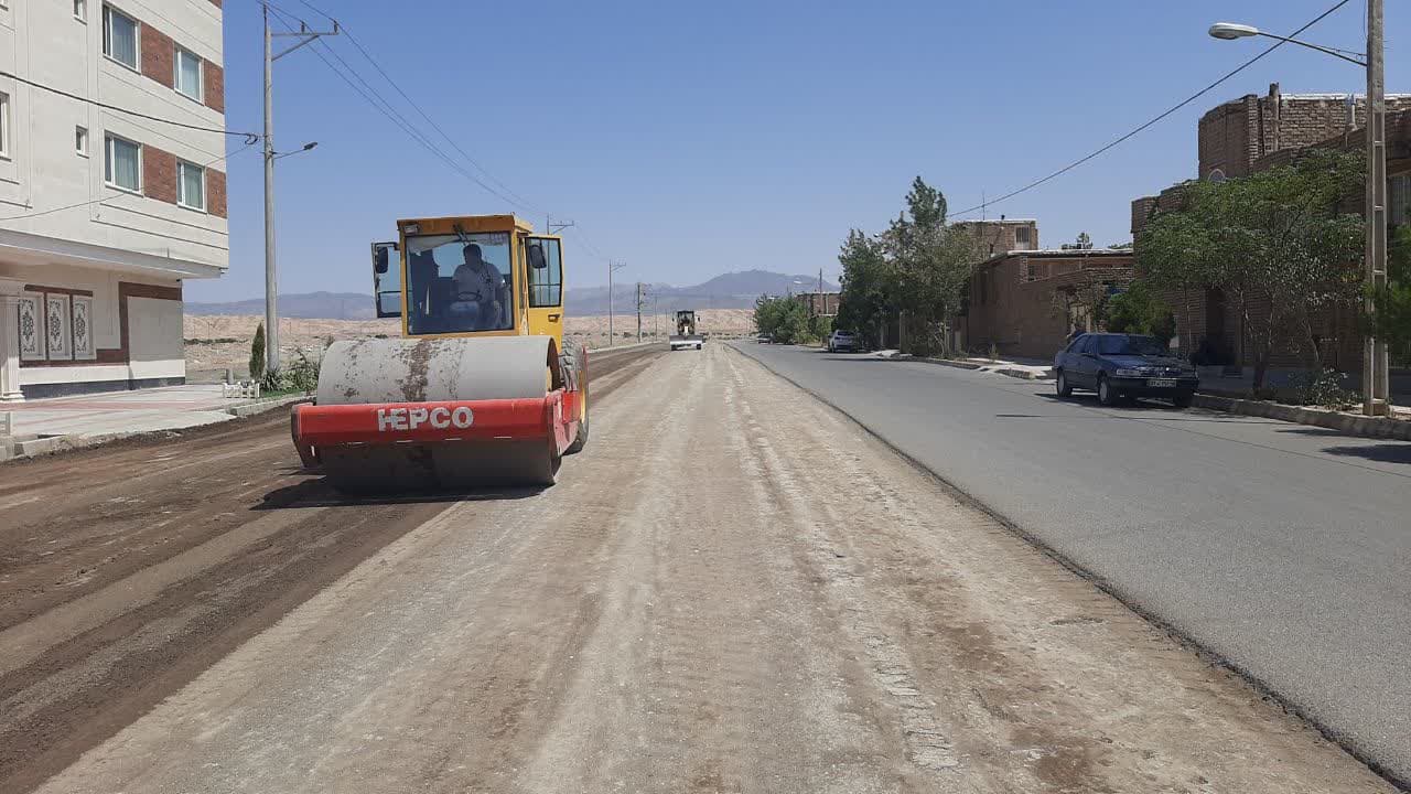 اجرای زیرسازی خیابان غرب شهرک جهاn