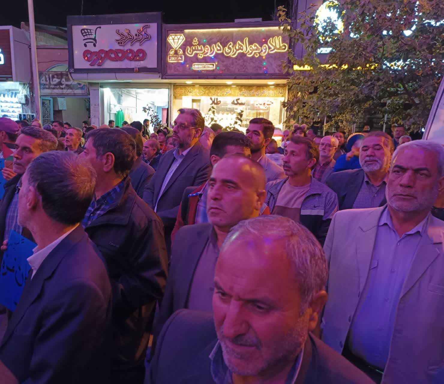 حضور شهردار و مدیران ارشد شهرداری سبزوار در تجمع محکومیت کشتار مردم مظلوم غزه