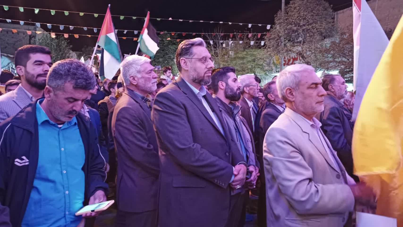 حضور شهردار و مدیران ارشد شهرداری سبزوار در تجمع محکومیت کشتار مردم مظلوم غزه